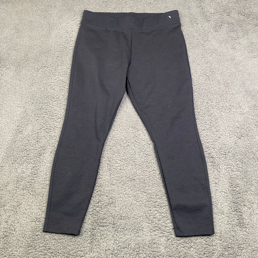 American Giant Ponte Knit Pull On Made in USA Black 12-P Office